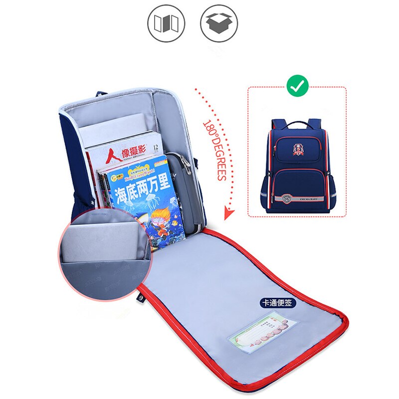 Großer, wasserdichter Oxford-schulrucksack für jungen und mädchen, komplett offen, Ich bin angesagten weltraum-Entwurf, Ideal für schüler und studenten.