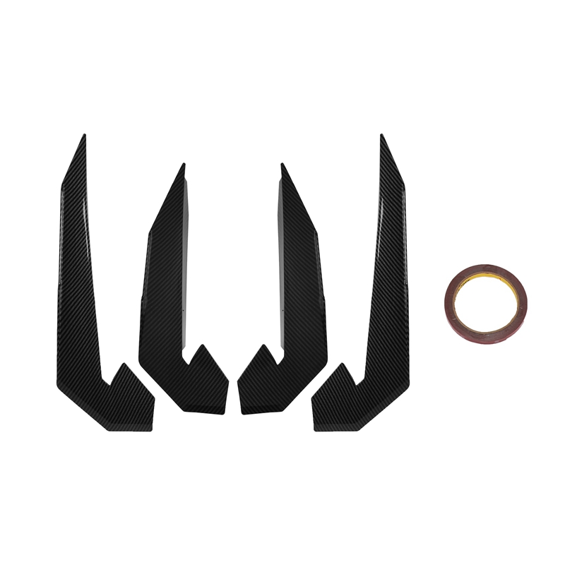 Lame de pare-choc avant de voiture, lame de séparation à Air longue, Kit de carrosserie automobile, aileron de voiture pour Honda Civic 10TH type-r – 4 pièces