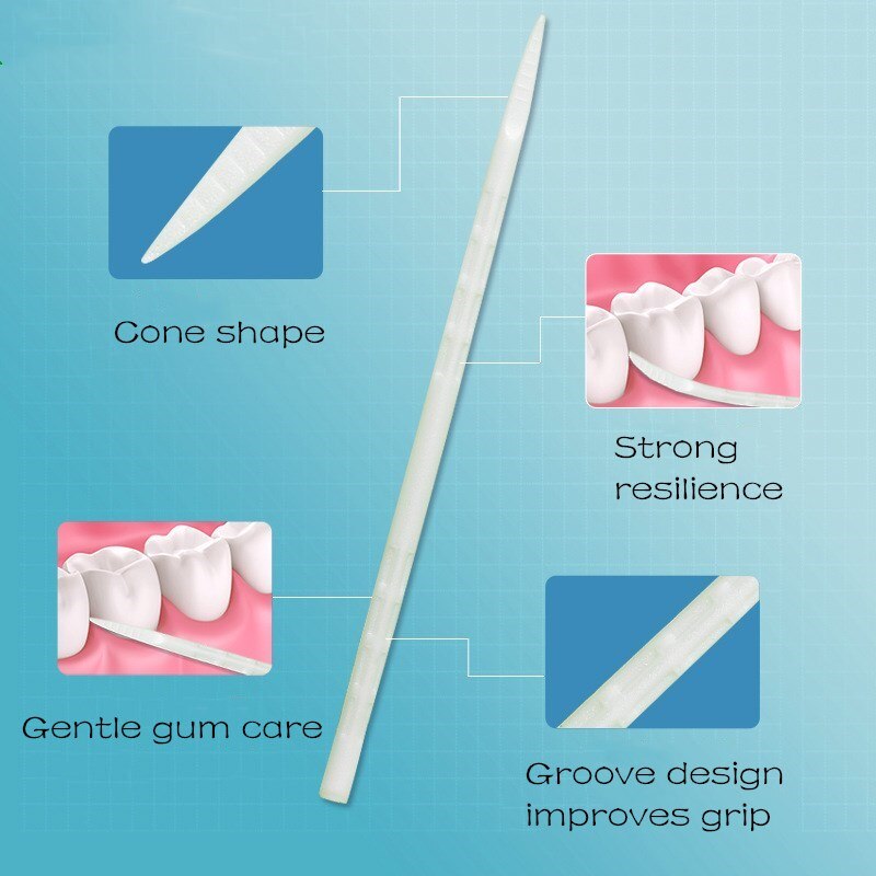 100 Pieces Food Grade PP Toothpick Dental Teeth Sticks Floss Pick Tooth Tool Clean Oral Care Teeth Food Residue Party Toothpicks