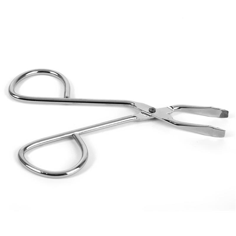 Stainless Steel Scissors Shaped Eyebrow Tweezer Clip (Silver)
