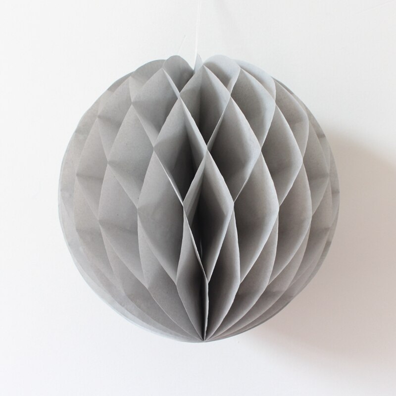 8 " (20cm) 17 farver honeycomb bolde papir lanterner bryllup husholdningsdekorationer supermarkeder shopping markeder udendørs dekoration: Grå