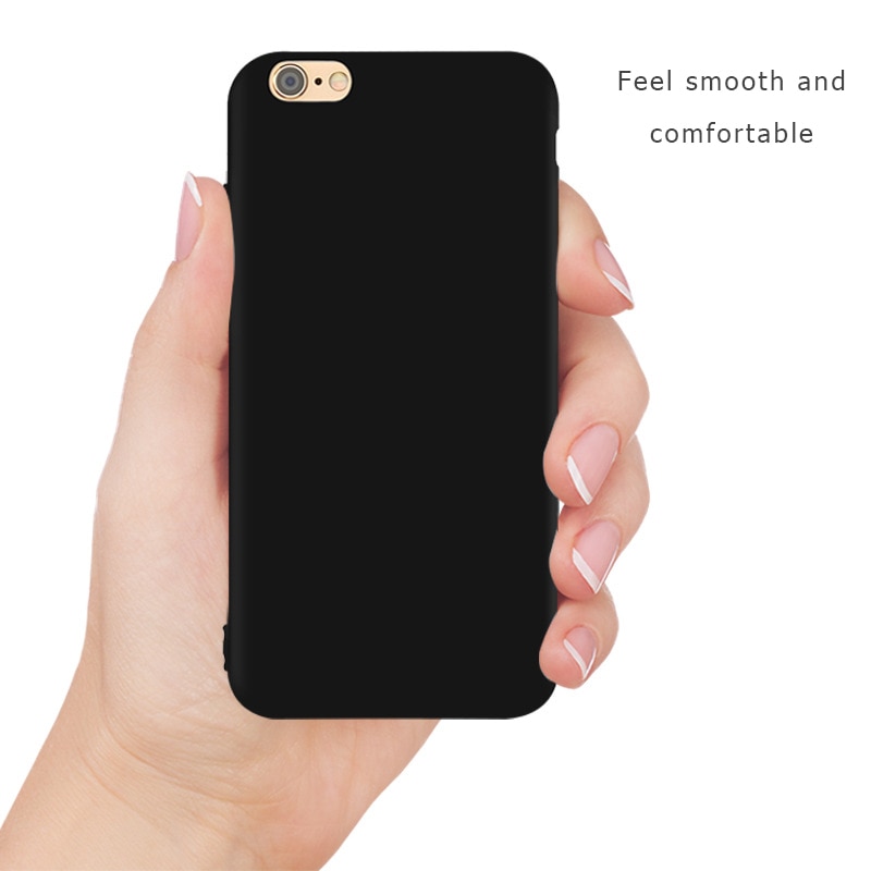Solidna matowa obudowa telefonu dla iPhone 11 Pro miękkiego silikonu TPU tylna pokrywa dla iPhone X XR XS Max 6 6s 7 8 Plus 5 5S SE Fundas Capa