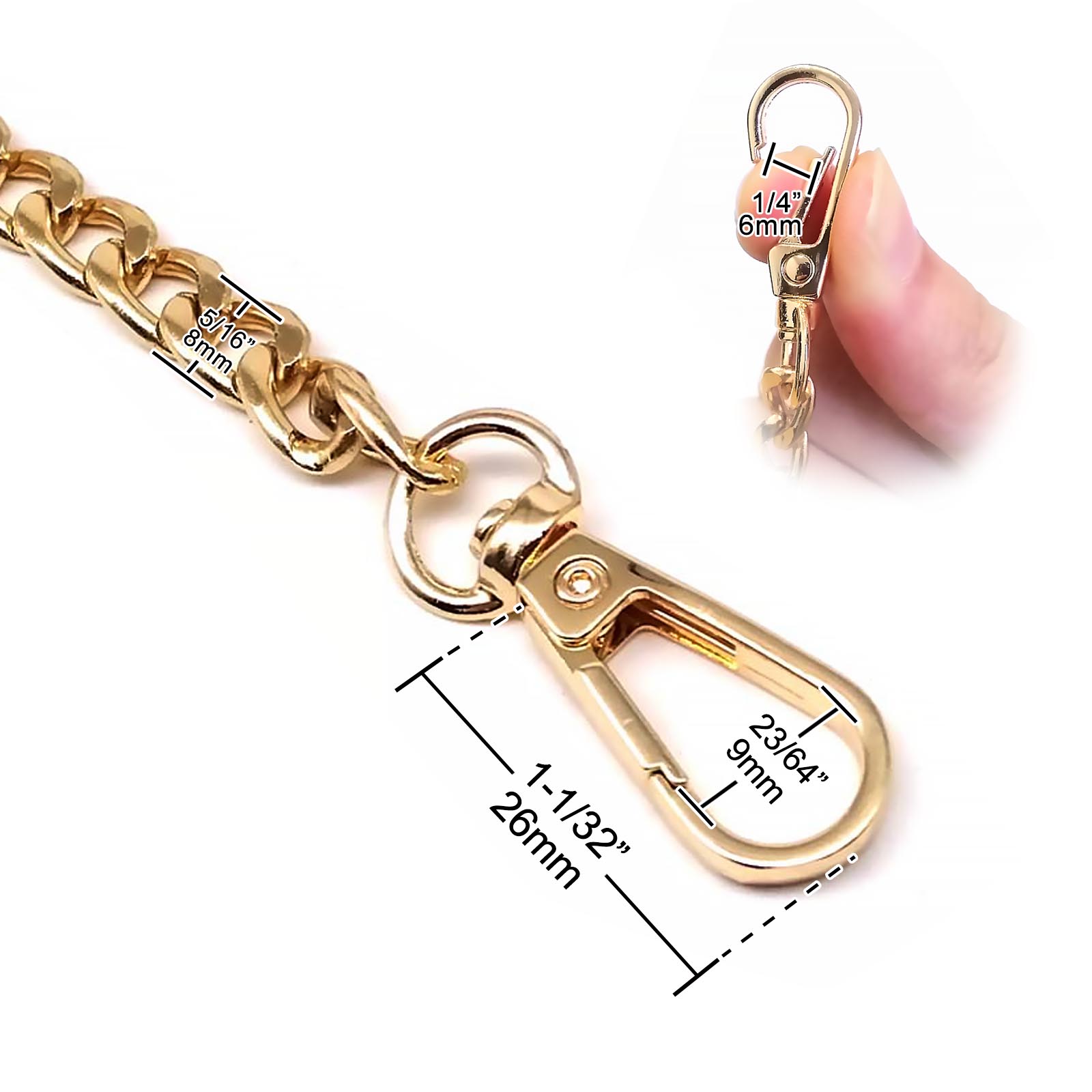 Metalen 60/120Cm Dubbele Gesp Clip Handtas Tas Tas Accessoires Leren Tas Riem Handvat Schouder Vervanging Reparatie Diy