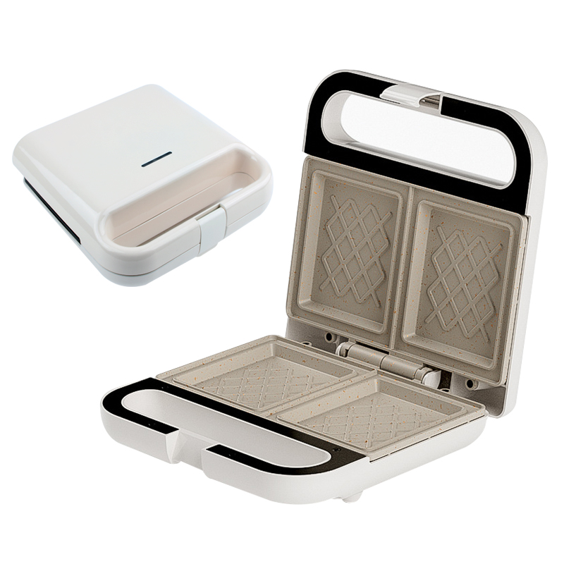 Máquina eléctrica para sándwiches Panini, sartén multifunción para hornear, máquina ligera para desayuno, gofres, pan, tostador, tortilla, carne, parrilla: Borgoña