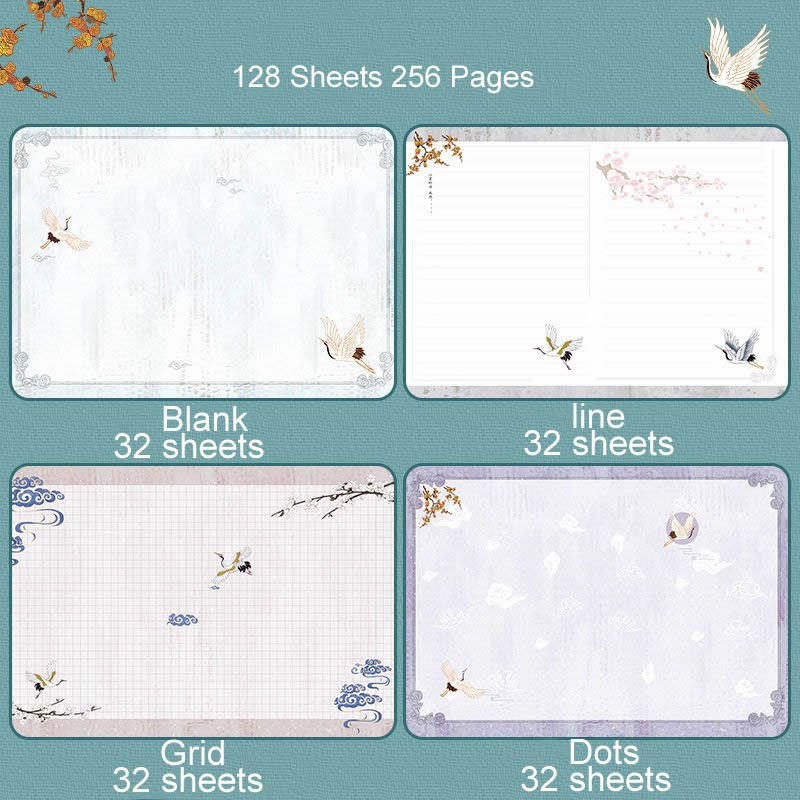 Chinese Antiquity Style Hardcover Diary Books Color Inside Page Notebook Weekly Planner Handbook Scrapbook Journal