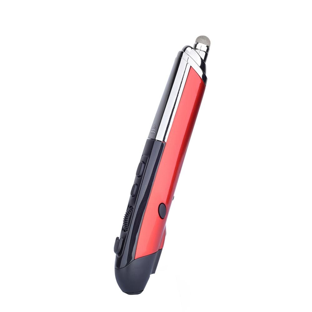 PR-08 Universal 6 Keys 2.4GHz Wireless Optical Pen Mouse for PC Smart TV: Red
