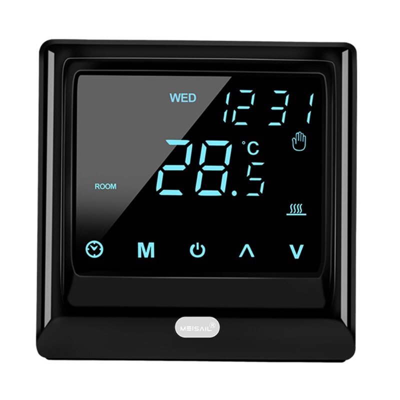 16A Wifi Smart Thermostat Digital Temperature Controller LCD Display Touch Screen for Wall Hanging Furnace Steam Room