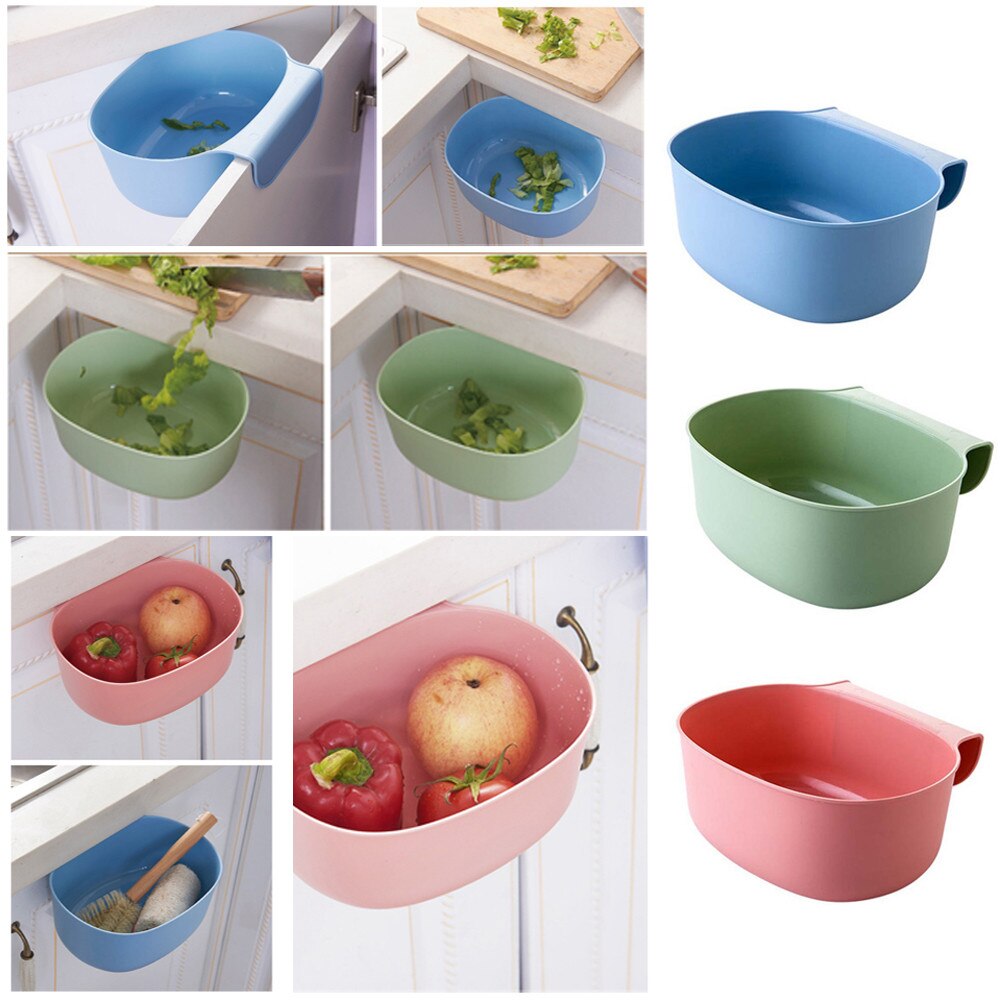 Kitchen Cabinet Door Hanging Trash Garbage Bin Can Rubbish Container Storage Boxes Cupboard Hanging Cans Garbage Organizer