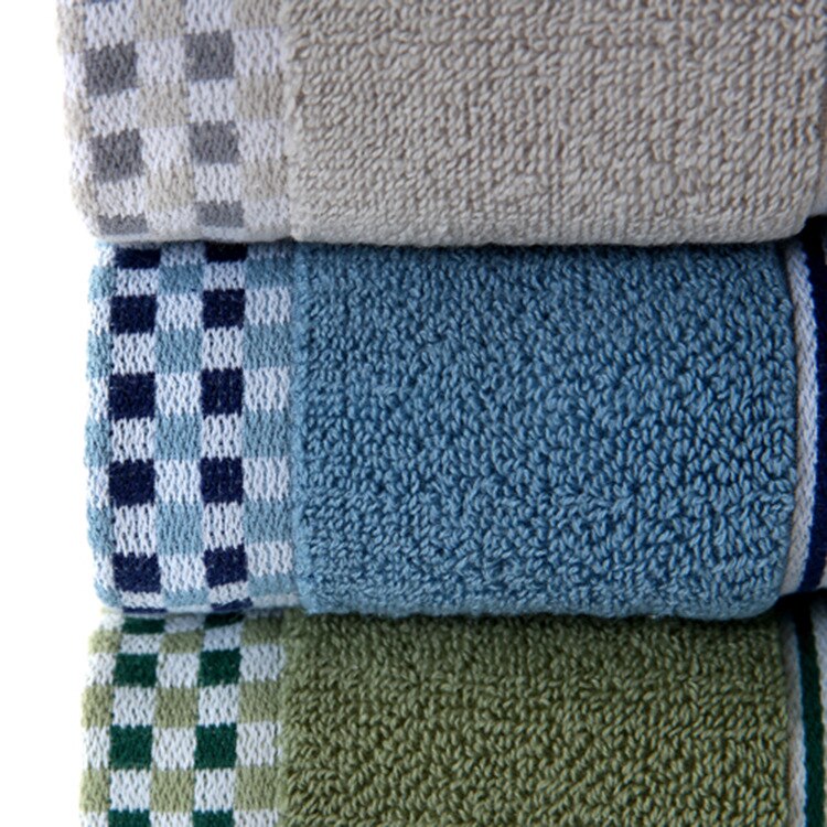 Ansiktshåndkle bomullsbroderihåndklær myk ekstrem komfort rektangel ensfarget prikk barnehåndkle: 3 stk