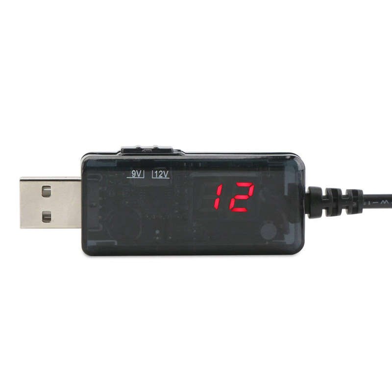 Usb Boost Kabel 5V Stap Tot 9V 12V Dc Voltage Converter 1A Step-Up Volt transformator Dc Power Regulator Met Schakelaar En Led Vol