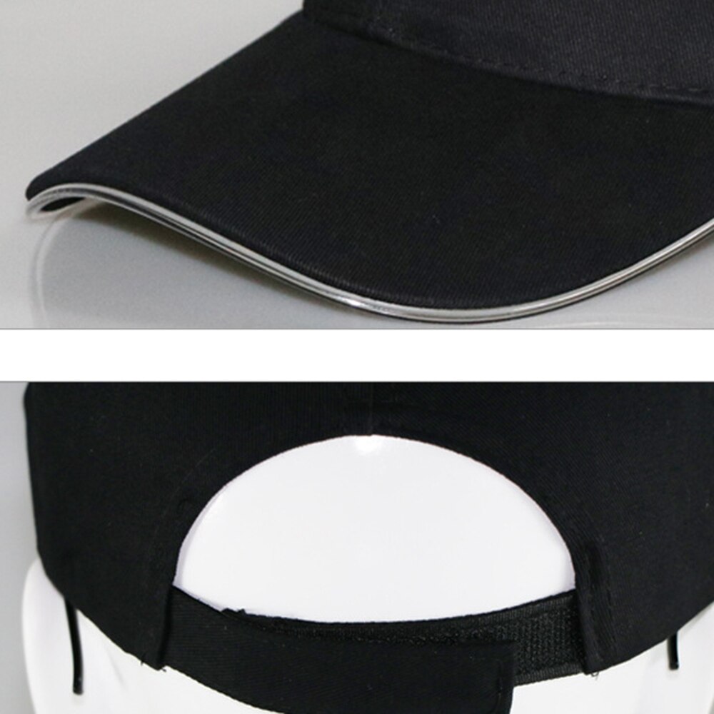 Turcaps ledet lys lyse farger unisex baseball 3 moduser glødende lue til festfiske hofte-hopp løpesportscaps