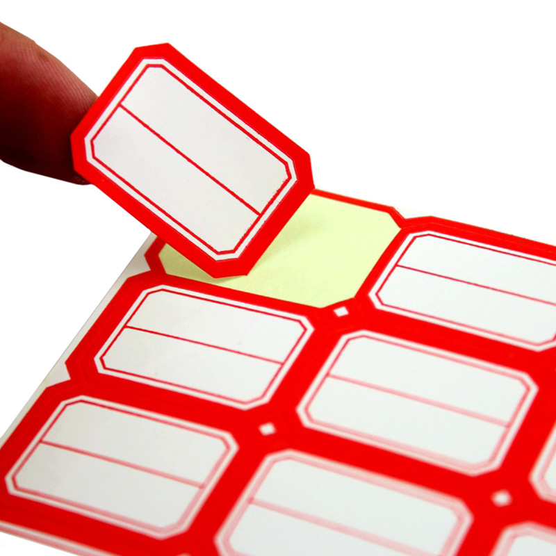 Vari modelli di carta per etichette autoadesiva per ufficio carta orale adesivi per etichette autoadesive prezzo scritto a mano adesivi con nome in carta