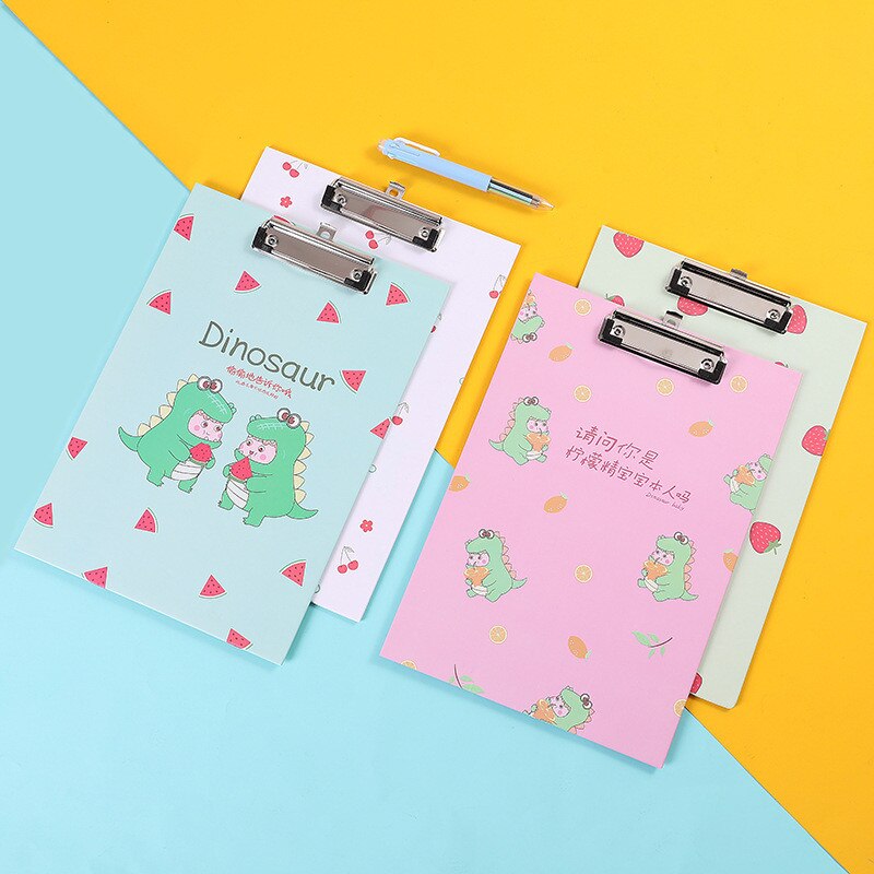 Kawaii  a4 papirholder hardboard skriveblok udklipsholder mappe dokumentholdere klip tavle skole kontor kontorartikler