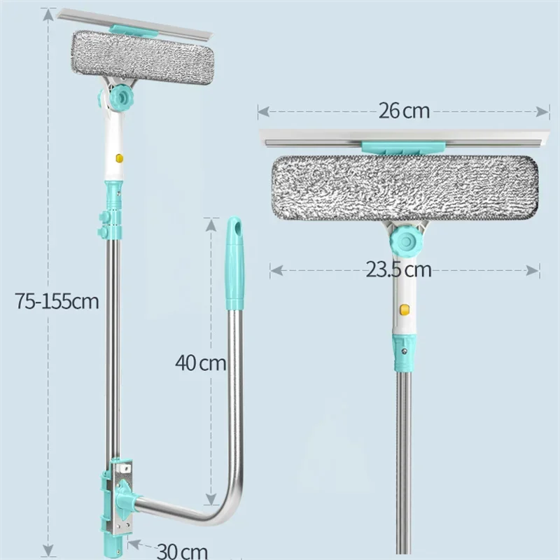 Upgraded Telescopic High-rise Window Cleaning Glass Cleaner Brush For Washing Window Dust Brush Clean Windows