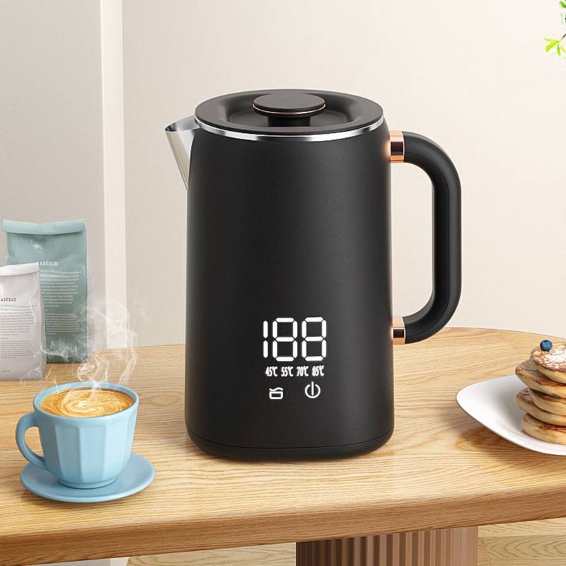 1.7L Electric Kettle Large Capacity Thermostatic Kettle Automatic Heat Preservation Teapot 304 Stainless Steel Liner Health Pot