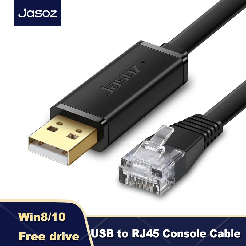 Jasoz Usb Naar RJ45 Console Kabel Seriële Adapter Voor Cisco Router Computer Usb RJ45 8P8C Converter Usb Console Kabel