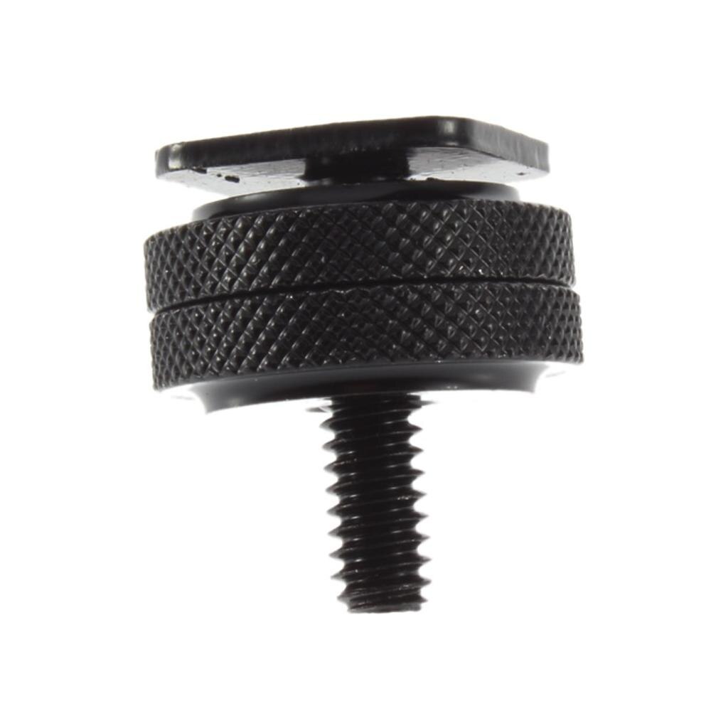 Neue 1/4 "-20 Stativ Aluminium Schraube zu Blitz Schuh Adapter Fix Digital Gerät Schwarz