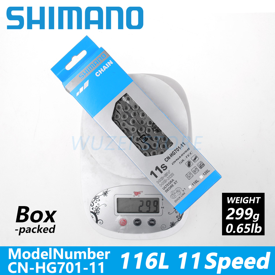 SHIMANO-cadenas de 8/9/10/11/12 velocidades, HG40, HG50, HG53, HG93, HG54, HG95, 4601, HG601, HG701, HG901, 112/116/118 eslabones: 11S HG701 116L Boxed