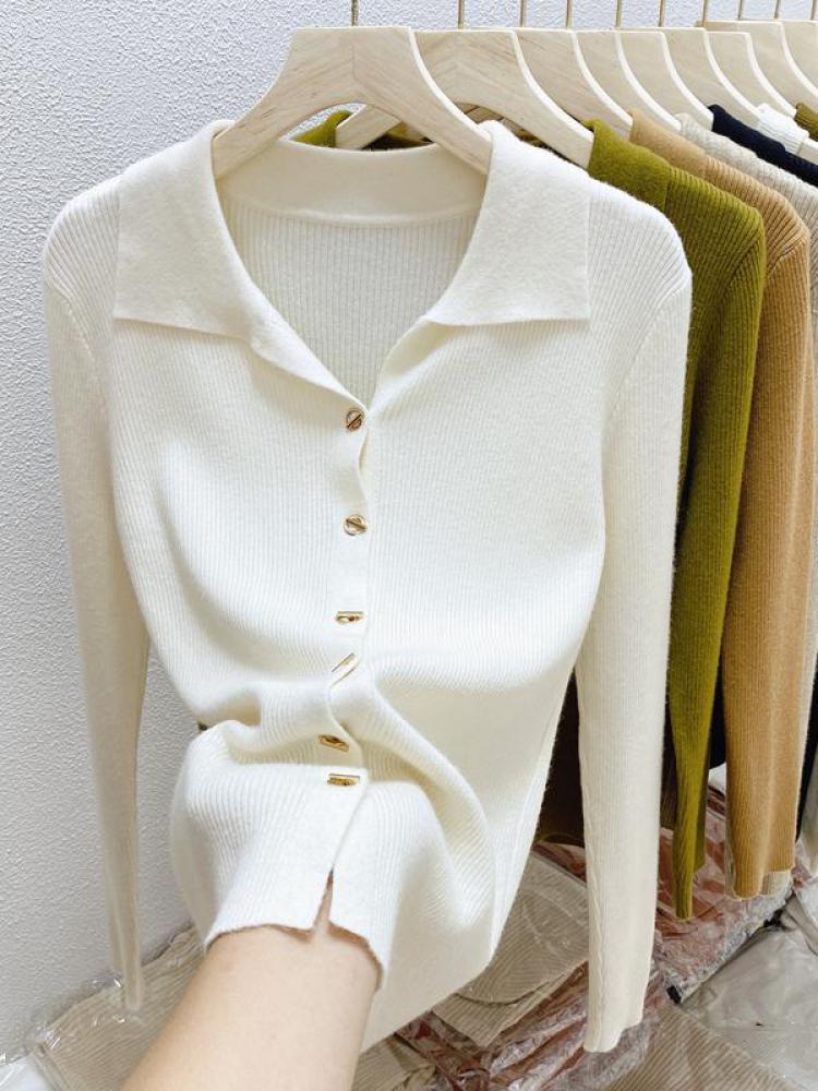 AOSSVIAO cárdigans de mujer Otoño Invierno 2025 suéter de punto de un solo pecho de primavera prendas de punto cortas cárdigan sólido Jumpers