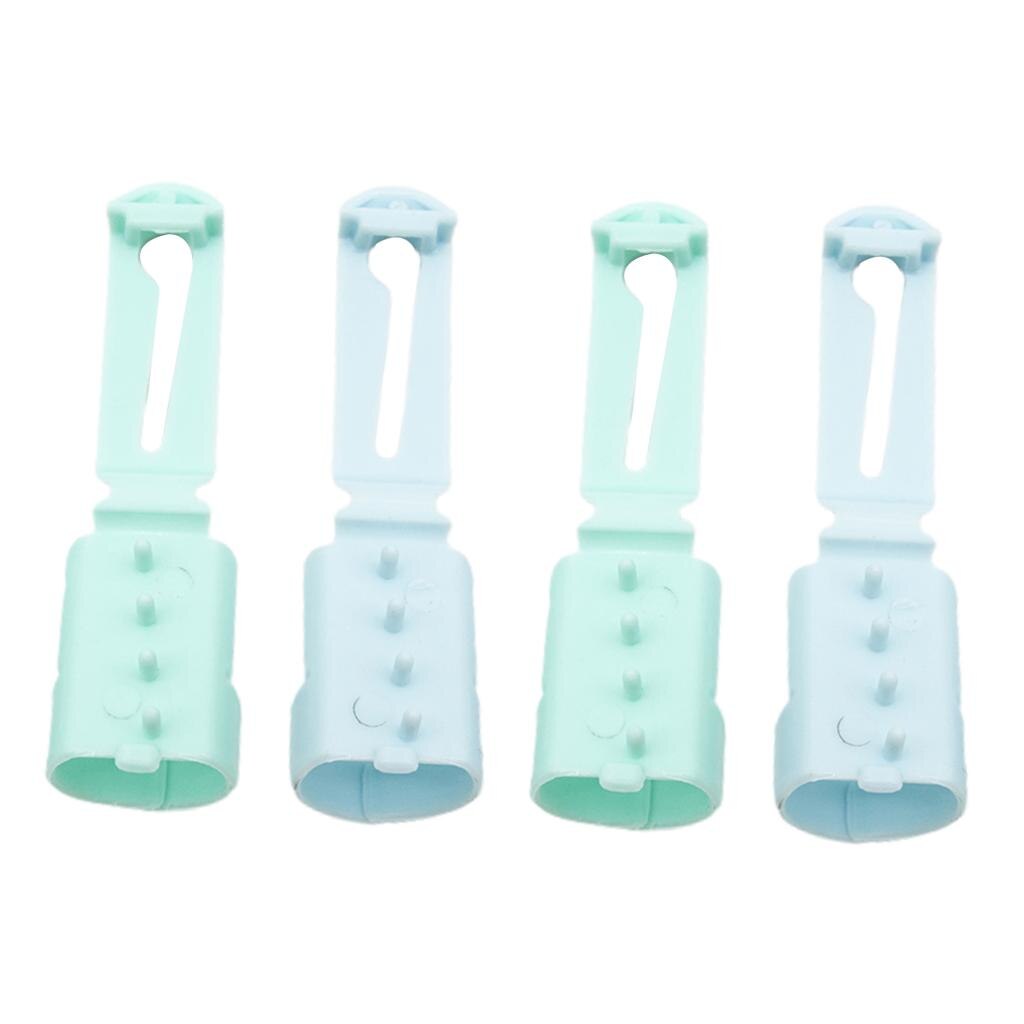 4 stykker strikke fingerbøl 3 garn guider strikking flettet knoke jacquard assistent verktøy