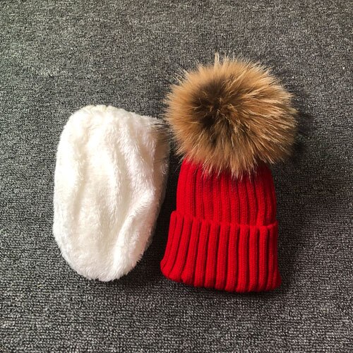 Skullies pipot lapsille turkis pallo lippalakki talvihatut lasten lapset pojat tytöt pom pom skullies pipot lapsille pompon hattu: Punainen / 7-60 vuotta (50-58cm)
