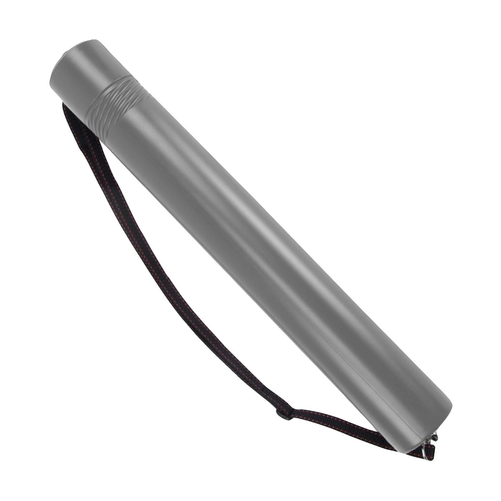 Expandable Poster Tube Document Holder Drafting Waterproof Blueprint Case: gray