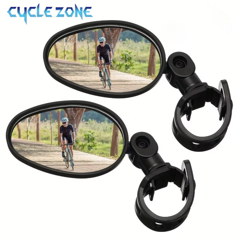 Miroir de vélo rétroviseurs de cyclisme miroir de guidon rotatif réglable à 360 degrés accessoires de vélo de route vtt grand Angle