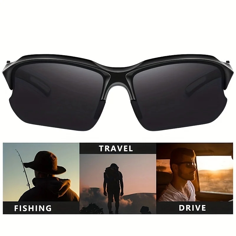 Gafas de sol polarizadas para senderismo, pesca, Camping, ciclismo, UV400, escalada, conducción, Golf, viajes