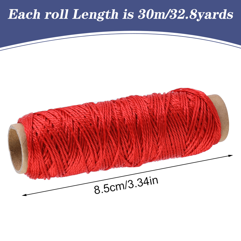 Fenrry 30m/Rolle Hohe Festigkeit Polyester Leder Hand Genäht Gewinde Beutel Gewinde Helle Seide Faden Schuh Gewinde DIY leder Werkzeug