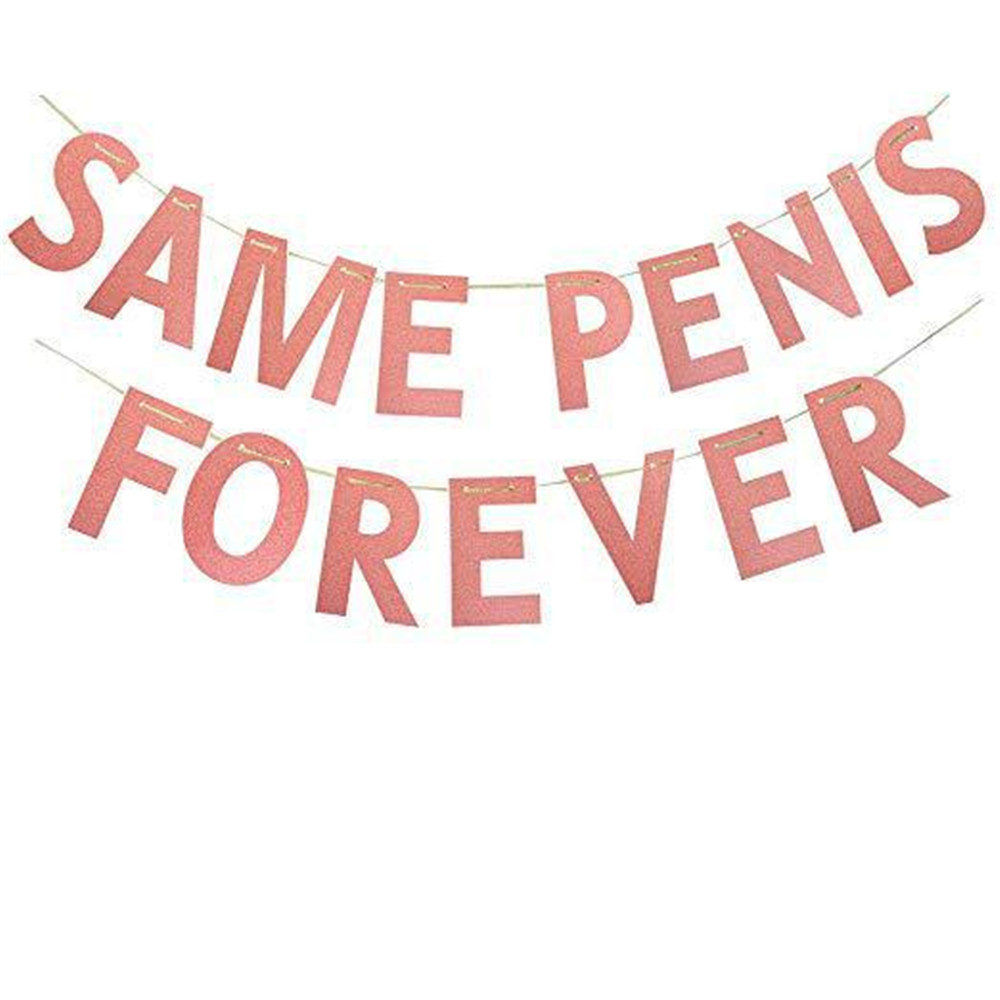 DIY Pink Glitter Paper Flags Bride Letter Banner Garland Bunting Banners Wedding Bachelorette Party Decoration: E