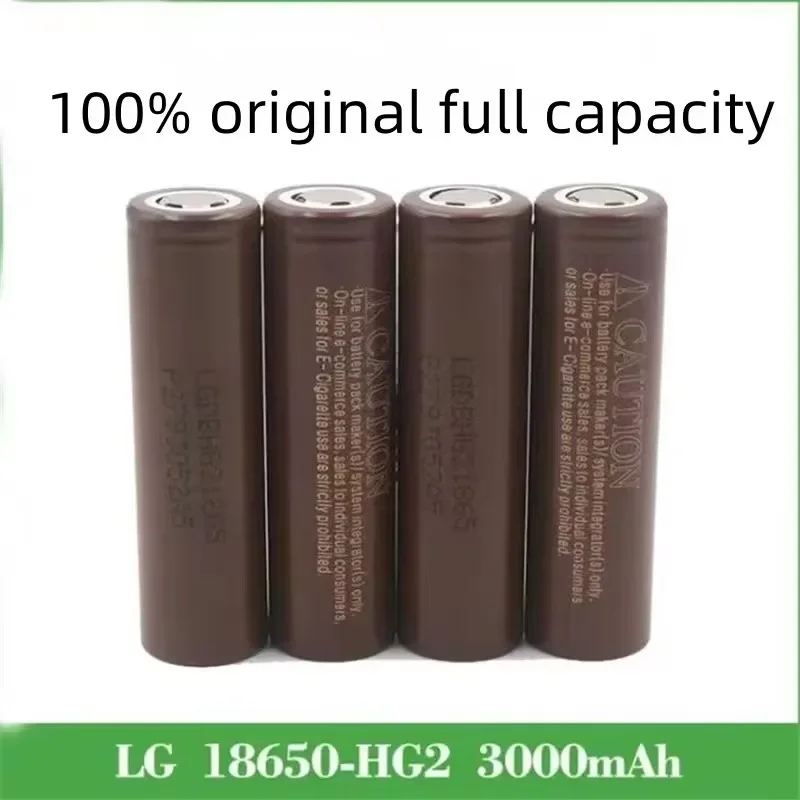 Lg18650 original importerade  hg2 3000 mah högkapacitets litiumbatterier med hög hastighet , 20 3.7v laddningskraft