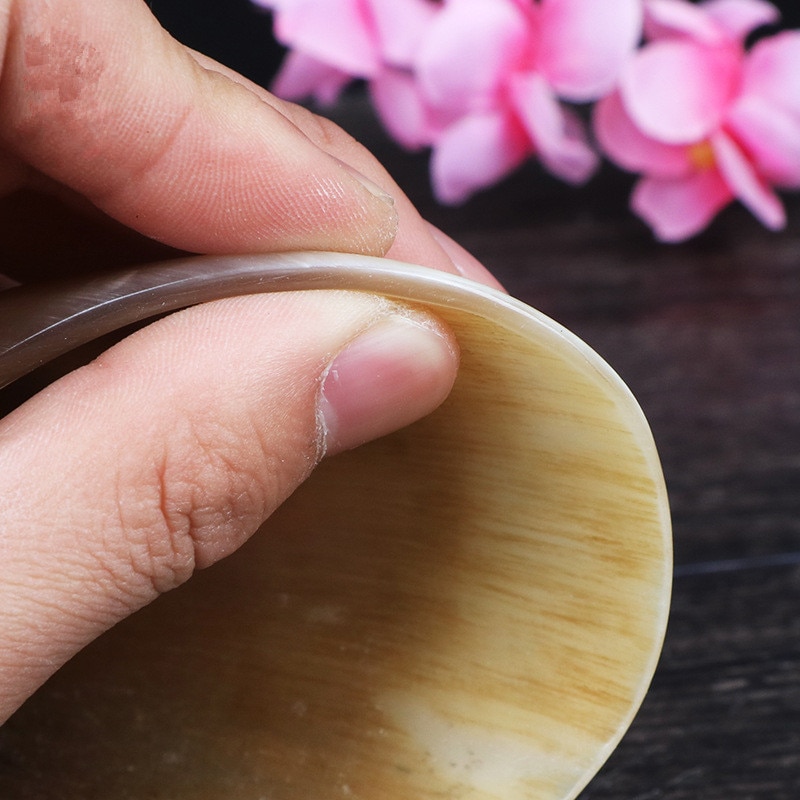 1PC Natural Buffalo Horn No Stress Guasha Massage Tool Acupuncture SPA