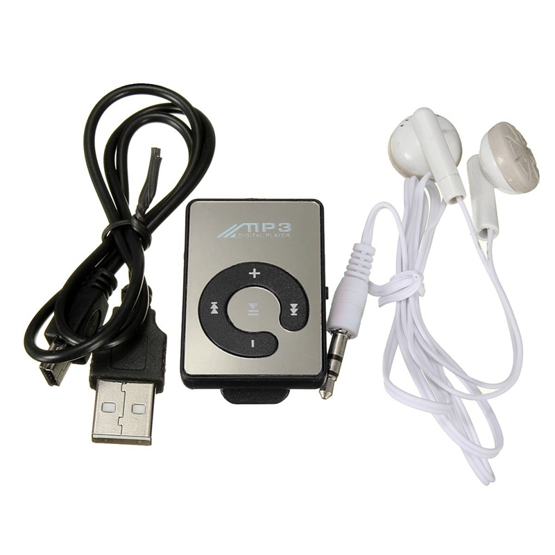 Mini Music MP3 Player With USB Cable With Headphones