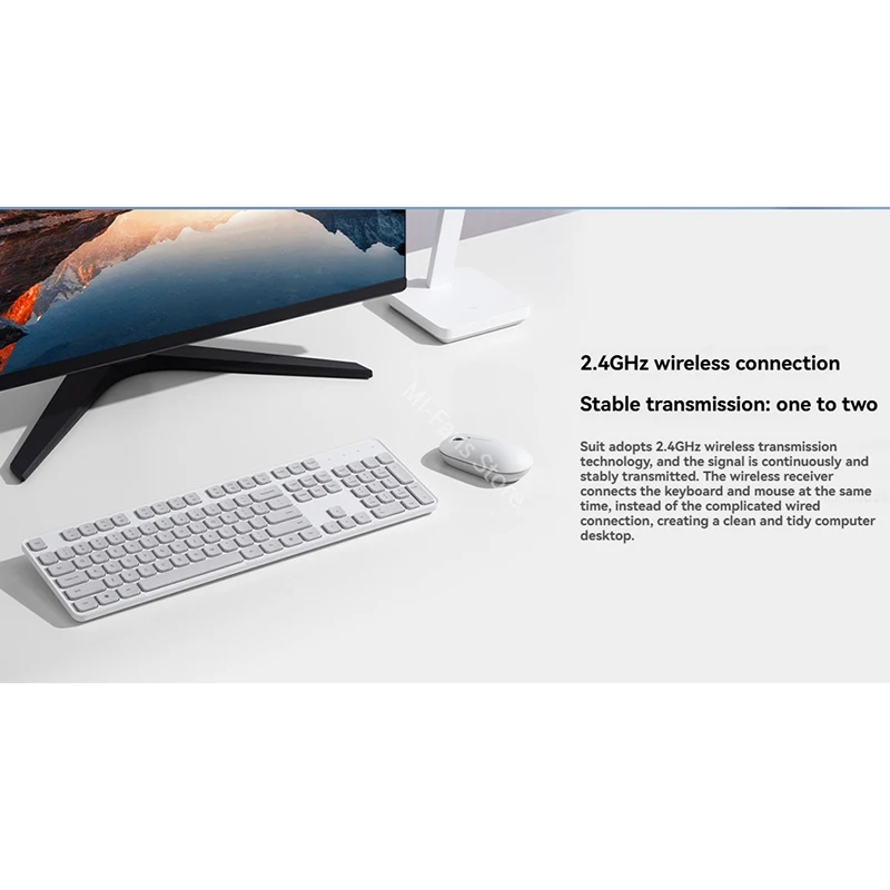 2025 Xiaomi Drahtlose Tastatur Maus Set Combo 3 2,4G Schlank Volle Größe 104 Tasten Stille Für Computer Windows PC Laptop Büro Tablet