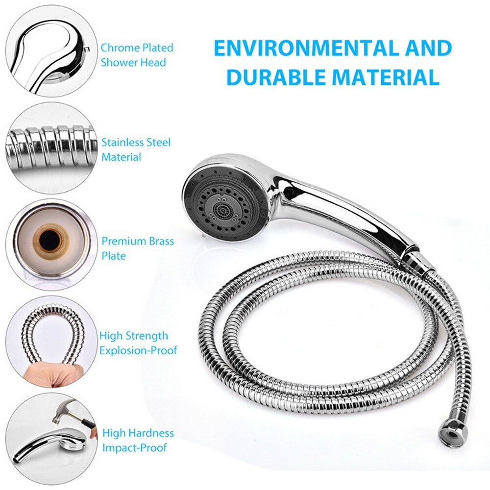 Shower Head 7 Modes Bath Shower Adjustable Jetting Shower Head High Pressure Saving Water Bathroom Pressurized Shower SPA Nozzle