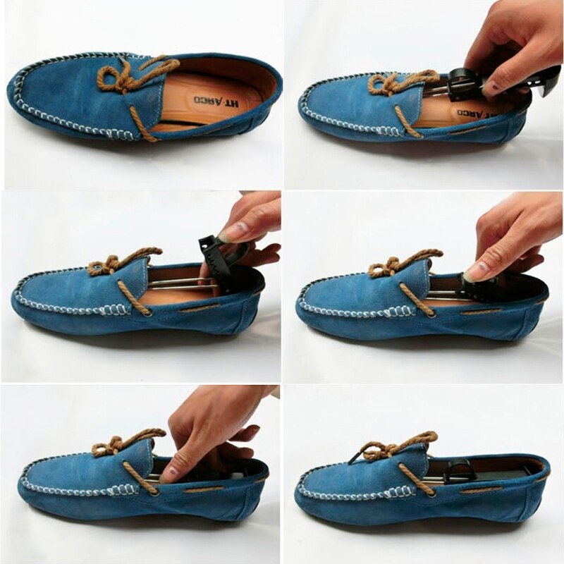 1 Pair Plastic Shoe Tree Shaper Shapes Stretcher Adjustable for Women Men