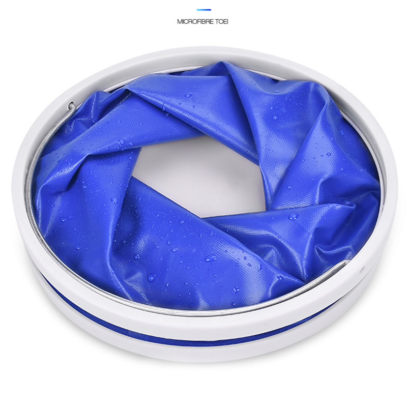 Outdoor Tourism Car Wash Bucket Folding Portable Fishing Water Household Camping Kitchen Collapsible Cleaning Handle Basin Tools
