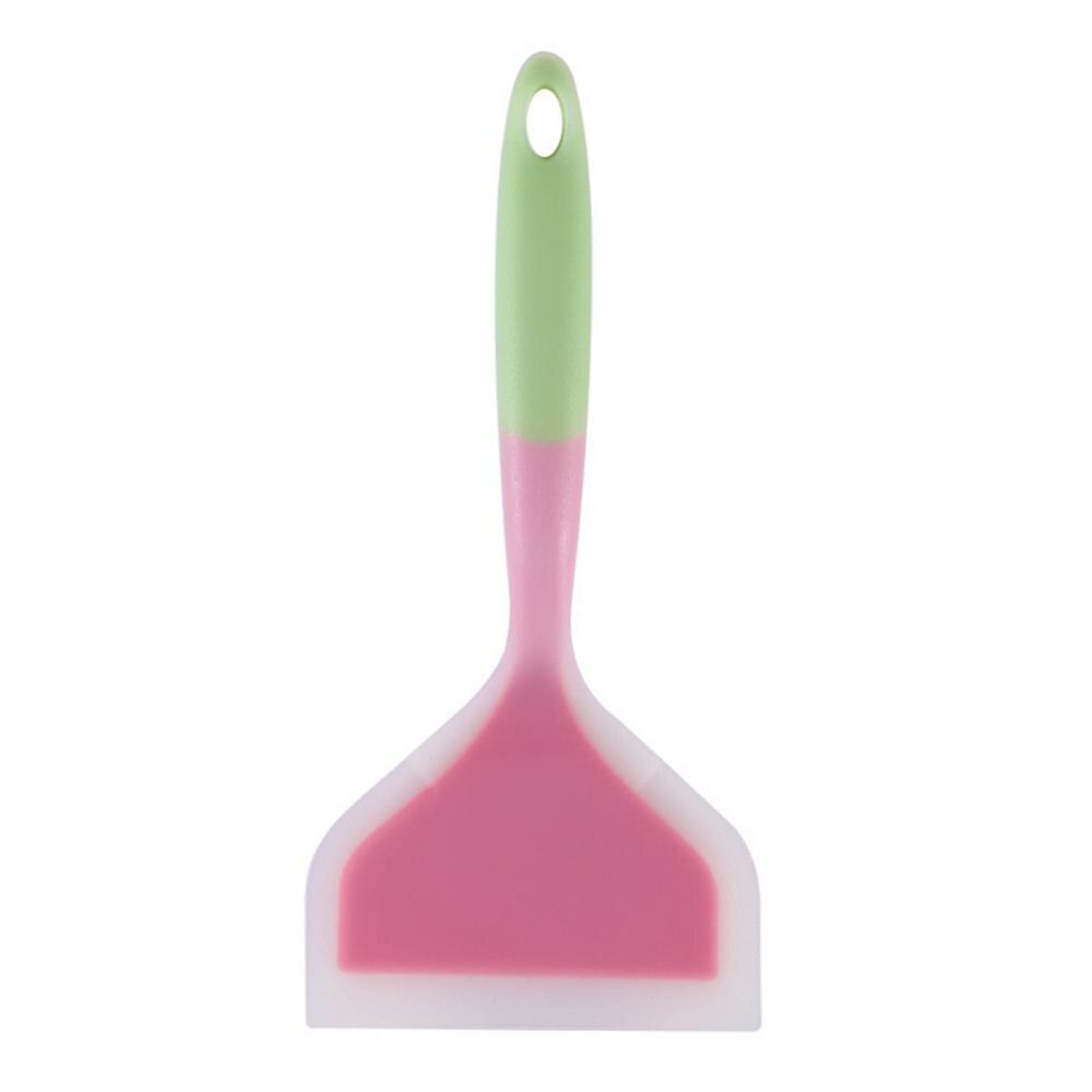 1pc Non-stick Silicone Cooking Spatula Kitchen Cake Baking Scraper Kitchen Cookware Home Cooking Utensils Cooking Utensils: Red Green