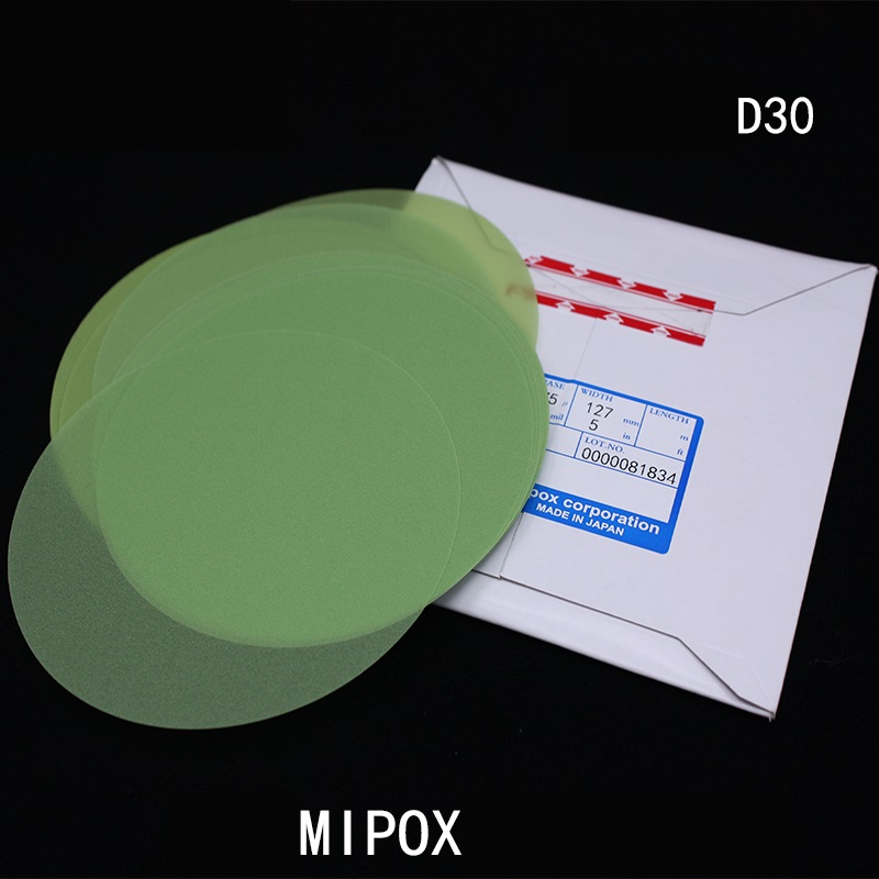 10pcs/lot MIPOX Fiber Optic Polishing Film Paper Optical Fiber Lapping Film Grinding Sheet