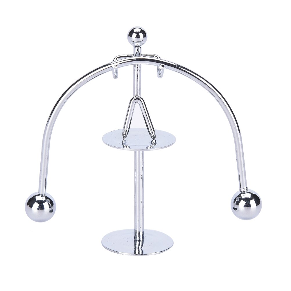 1Set Early Fun Development Educational Desk Toy Newtons Cradle Balance Ball Physics Science Pendulum Stainless steel