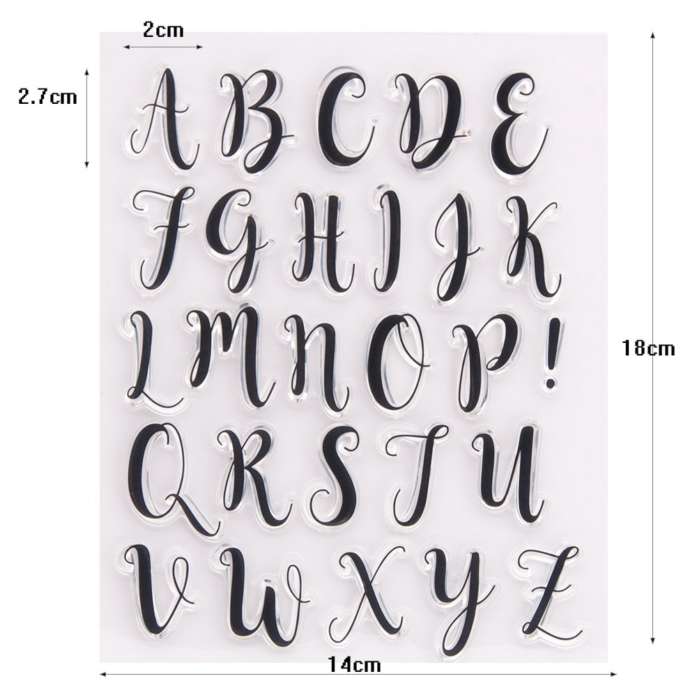 Klar Stempel für DIY Scrapbooking Karte Russische Alphabet transparent Gummi Briefmarken Machen Fotoalbum Handwerk Dekoration: Gelb
