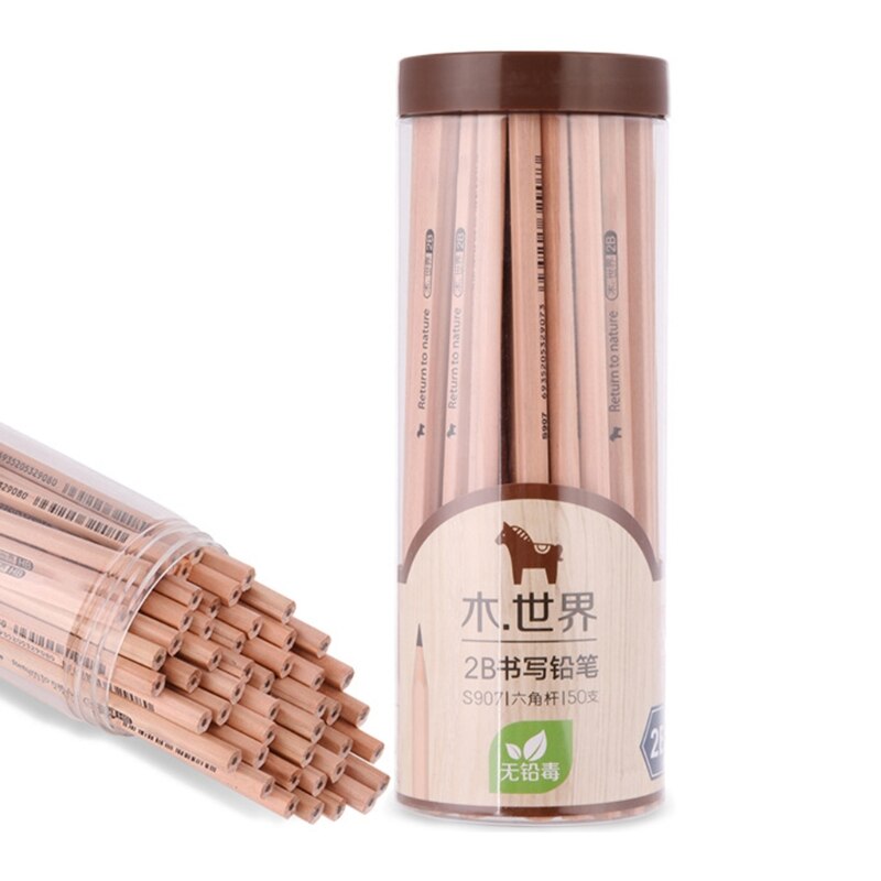 Pencil Children 2B Pencil Drawing Sketch Pen Elementary School Supplies 12 Pieces 30 Pieces 50 Pieces 72 Pieces/Bucket