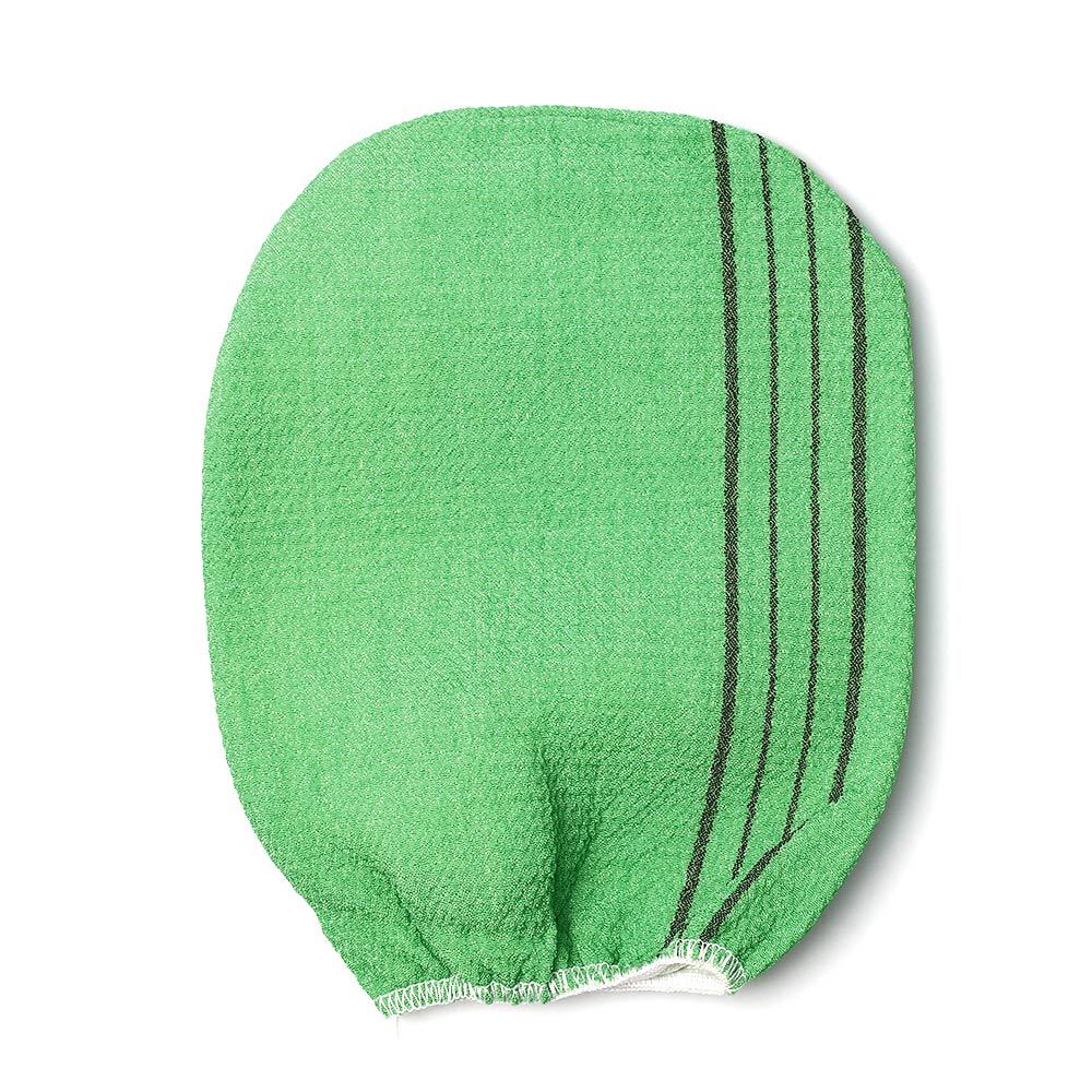 Manopla Exfoliante para Hammam marroquí, guante Exfoliante para la preparación de la ducha, duradero, para masaje corporal y Facial, 1 ud.: B Green