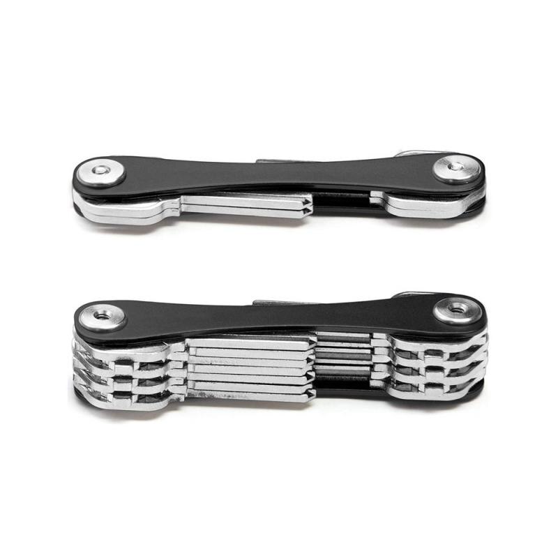 Aluminium nøgle clip metal nøgle opbevaring gør det selv bærbar kompakt nøgleholder og nøglering organisator mappe nøgler pung bærbar nyttig