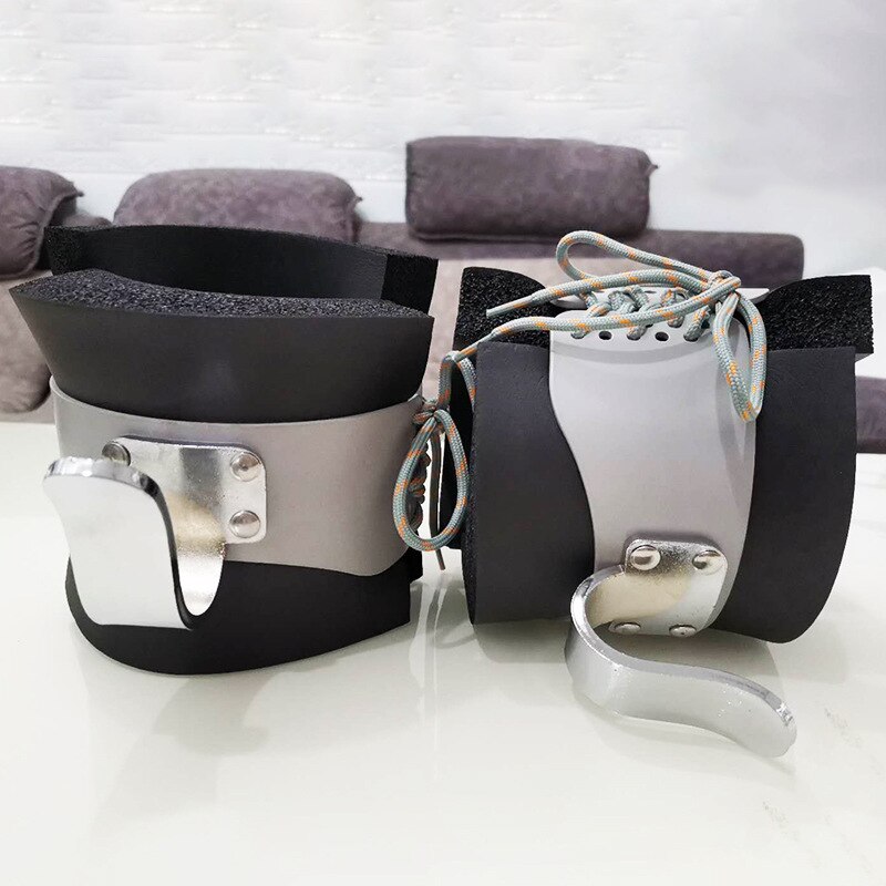 Botas de inversión antigravedad para gimnasio, máquina de soporte de manos para entrenamiento de crecimiento óseo, equipo de terapia de gancho para colgar la columna vertebral, 1 par: Default Title