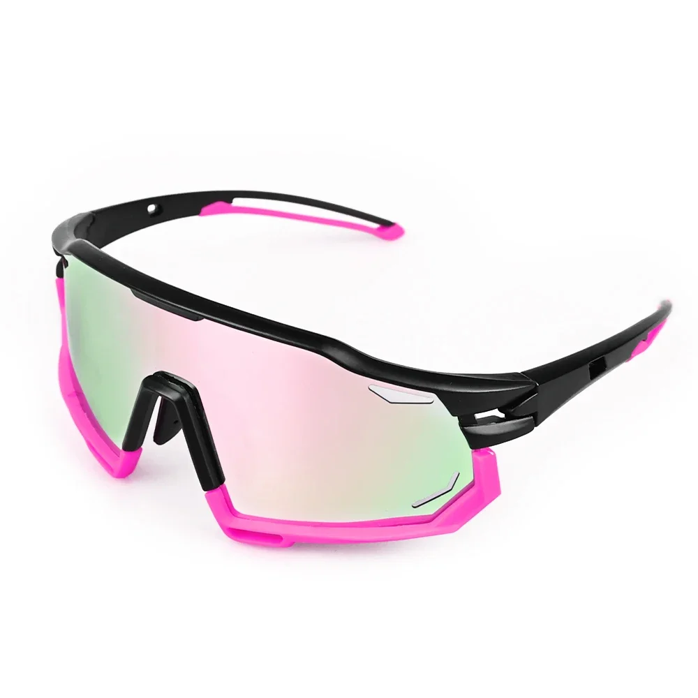 Gafas deportivas de ciclismo, gafas de ciclismo polarizadas para hombres y mujeres, gafas de sol UV400 para bicicleta de montaña MTB, gafas de carretera para bicicleta: Rosa