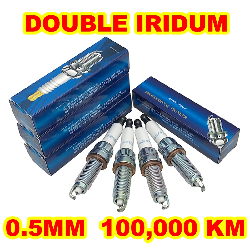 4pcs DOUBLE iridium spark plug D-97506 for SILZKBR8D8S SILZKBR8E8S 12120038894 ZR5TPP330 SILZKBR8C8S ILZKBR7B8G ILZKBR7B8DG