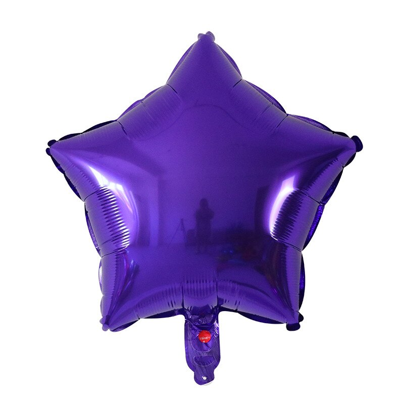 5pcs 18inch Round Eid Mubarak Foil Balloons Mubarak Decorations Star Moon Helium balloon Ramadan Kareem Eid Al-Fitr Supplies