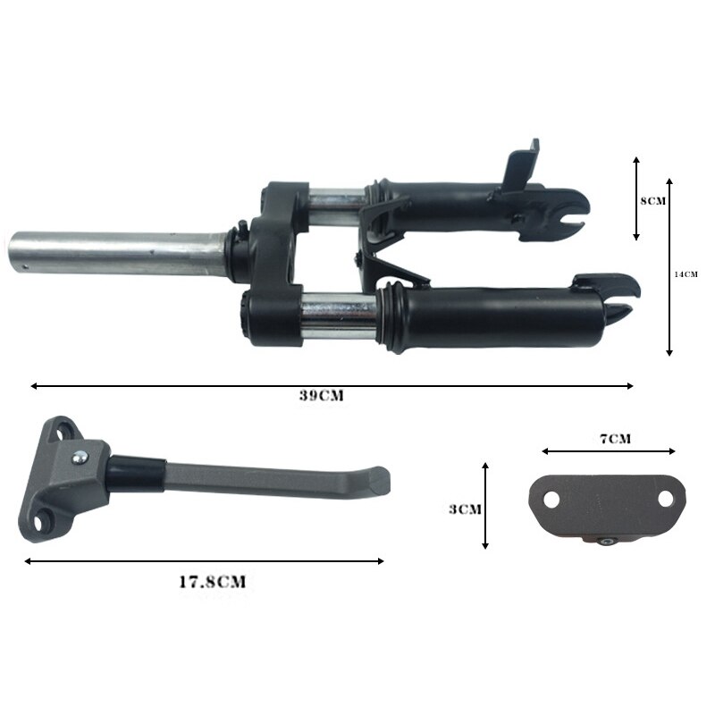 for Ninebot Max G30 Front Shock Absorber Electric Scooter Front Fork Suspension Kit with Heighten Foot Support