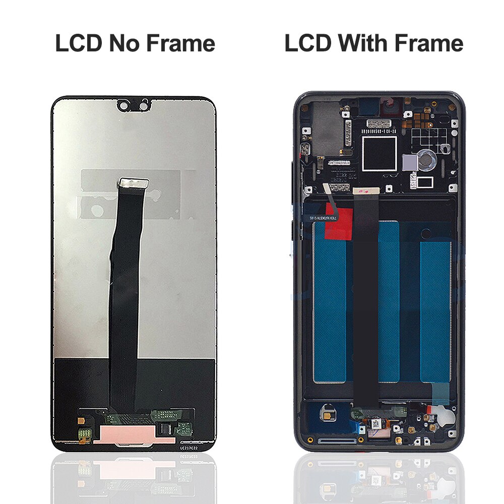 5.8 & #39 ;& #39 ; lcd für huawei  p20 eml -l29 l09 l22 display mit rahmen 10 touchscreen-digitizer ersatz für huawei  p 20 p20 lcd